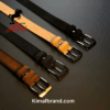 Kimaf Premium Suede Leather Belts - Set of Four