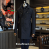 Elegant Ivory Men's Blazer with Classic Button Pockets