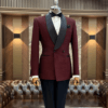 Stylish Red Tuxedo Jacket by KimaF