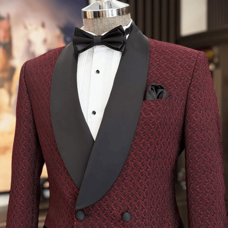 Stylish Red Tuxedo Jacket by KimaF