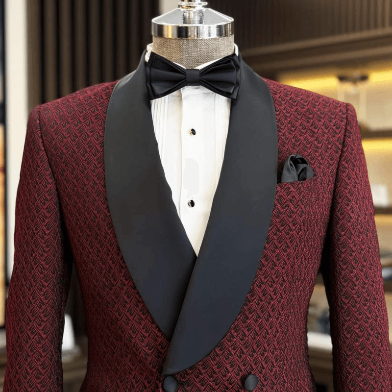 Stylish Red Tuxedo Jacket by KimaF