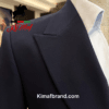 Classic Dark Blue Double-Breasted Suit by Kimaf