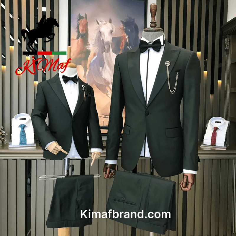 Luxurious Dark Green Suit by Kimaf