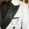 Elegant White Tuxedo Jacket by KimaF