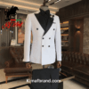 Elegant White Tuxedo Jacket by KimaF