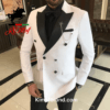 Elegant White Tuxedo Jacket by KimaF